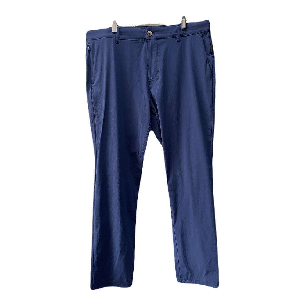 Rhone Pants Men 35 Blue Commuter Slim Fit Chino Golf Office Travel Performance